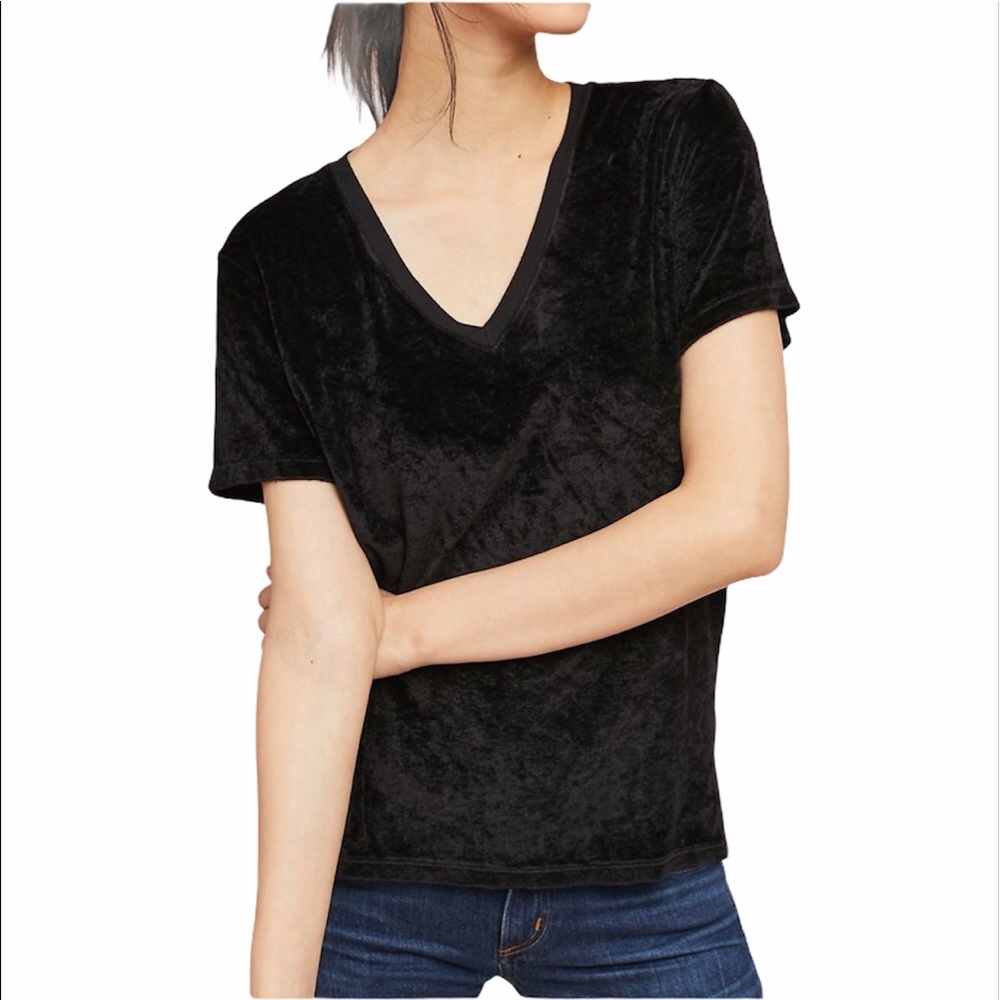 Michael Stars Anthropologie NWOT Vali Velvet Top M
